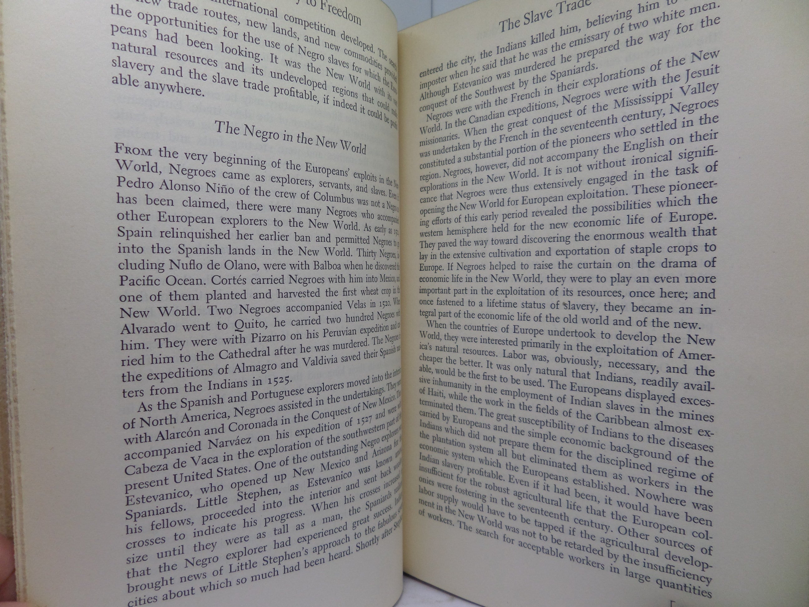 FROM SLAVERY TO FREEDOM: A HISTORY OF AMERICAN NEGROES BY JOHN FRANKLIN 1950