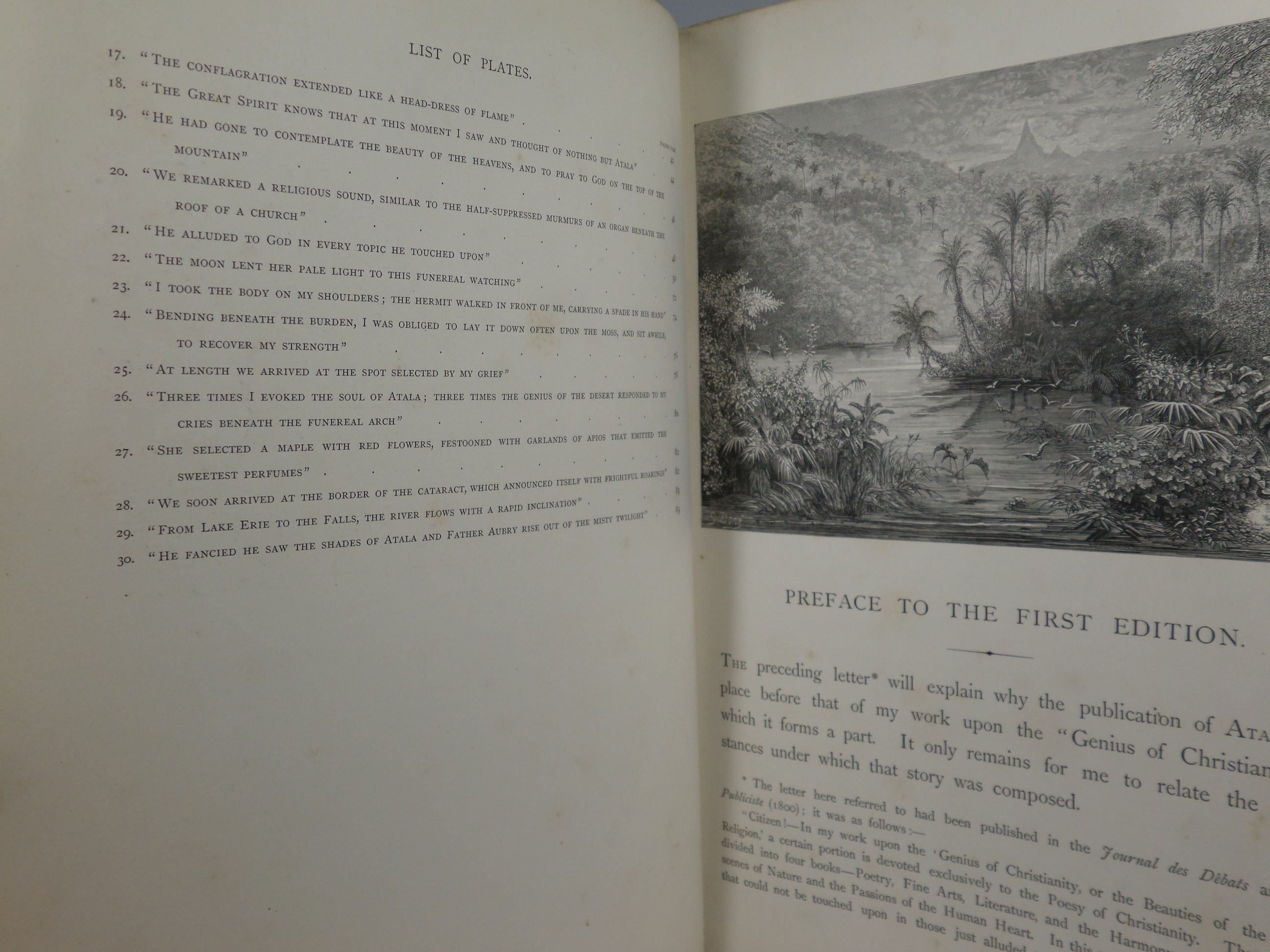 ATALA BY CHATEAUBRIAND CA. 1867 ILLUSTRATED BY GUSTAVE DORE