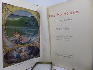 JUST SO STORIES BY RUDYARD KIPLING 1917 ILLUSTRATED BY JOSEPH M. GLEESON