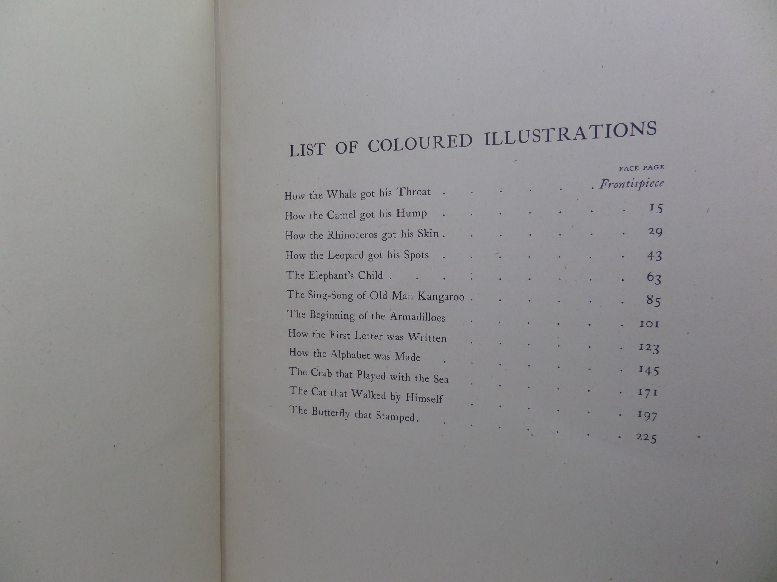 JUST SO STORIES BY RUDYARD KIPLING 1917 ILLUSTRATED BY JOSEPH M. GLEESON