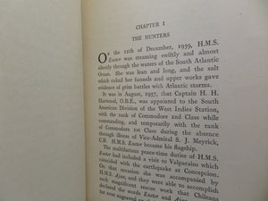 THE BATTLE OF THE PLATE BY COMDR. A.B. CAMPBELL 1949 FINE LEATHER BINDING