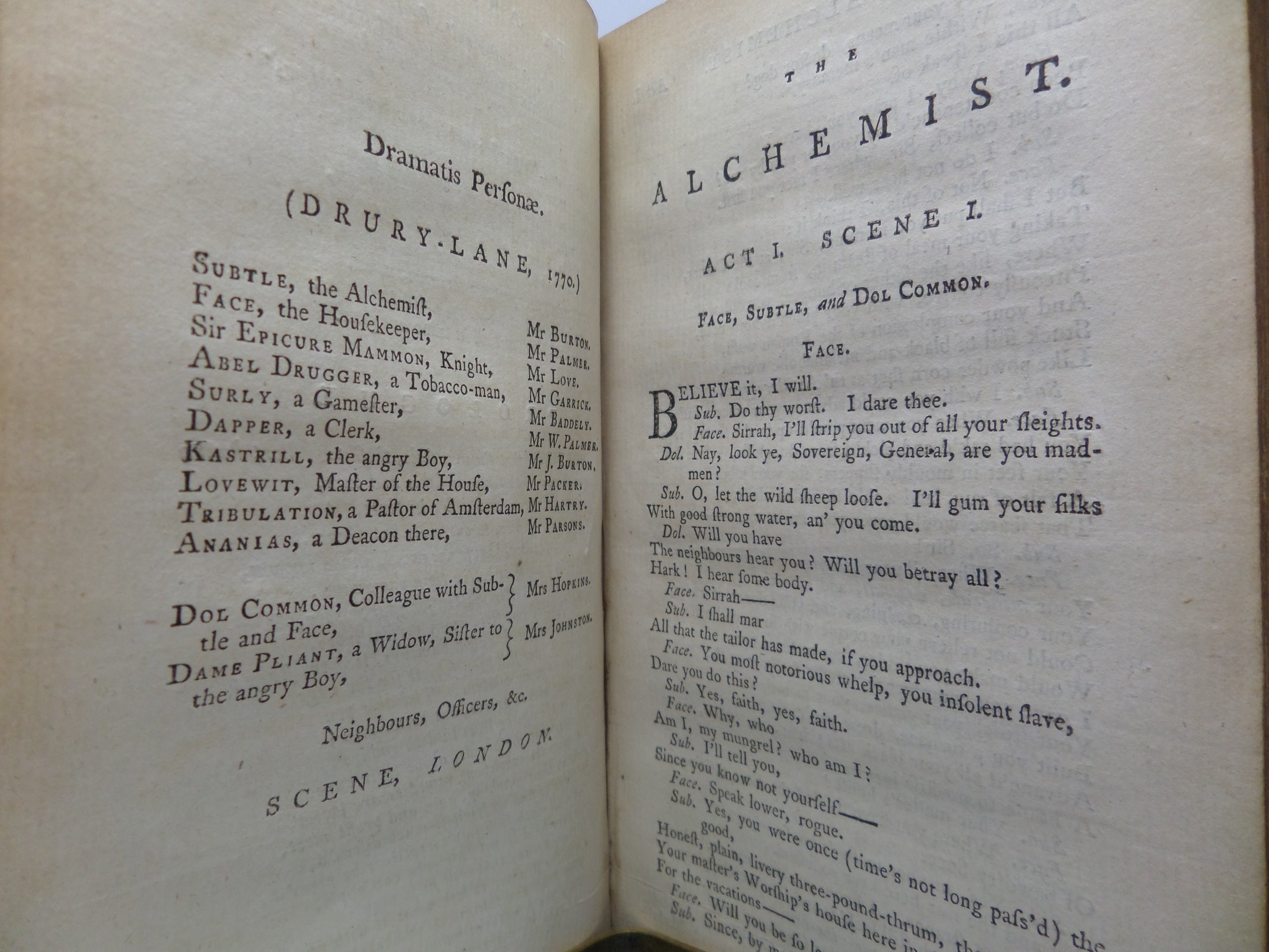 THE ALCHEMIST: A COMEDY BY BEN JOHNSON 1774