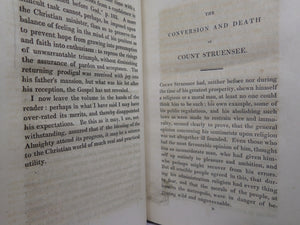 A NARRATIVE OF THE CONVERSION AND DEATH OF COUNT STRUENSEE 1826 THIRD EDITION