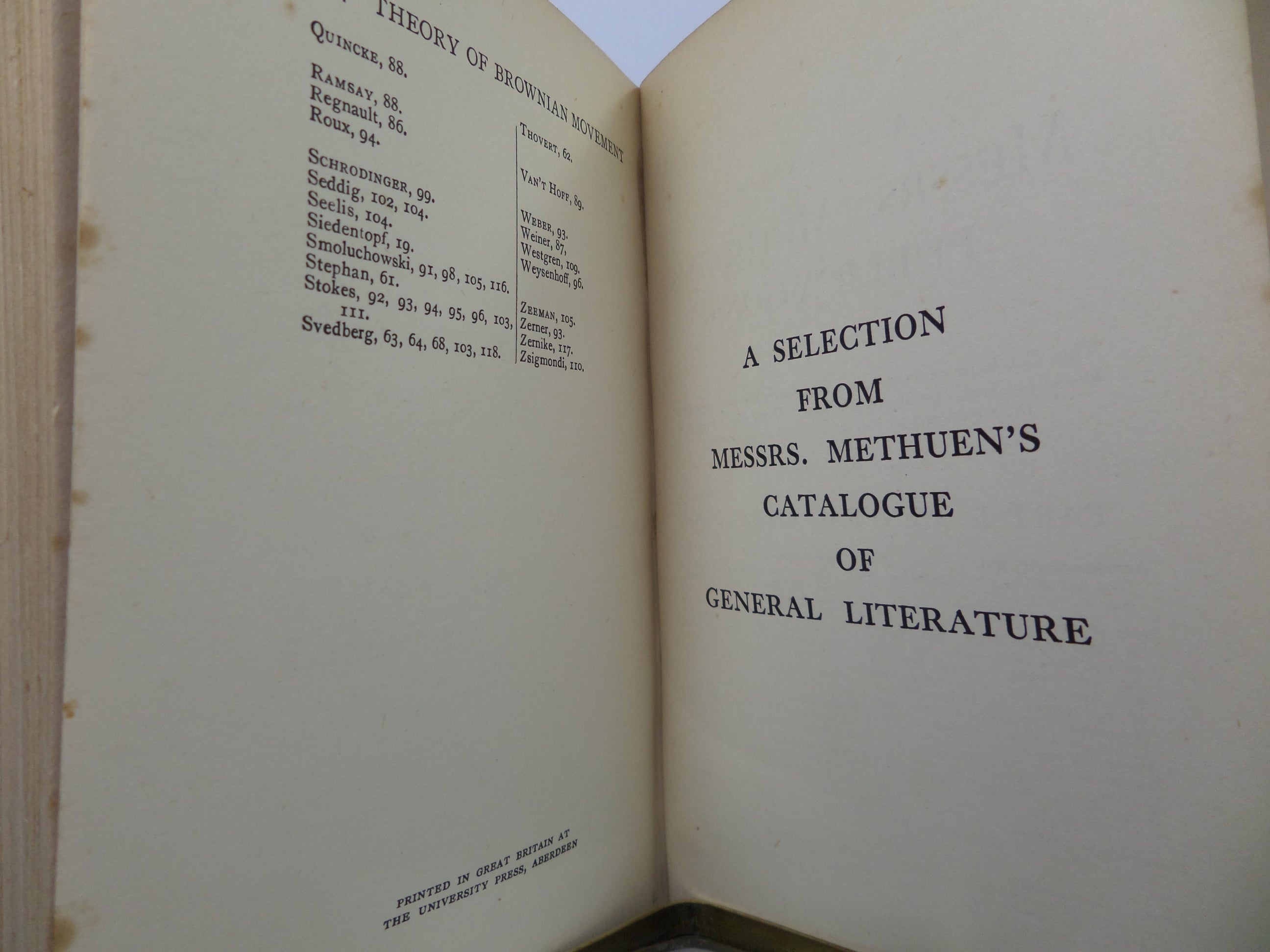 INVESTIGATIONS ON THE THEORY OF THE BROWNIAN MOVEMENT BY ALBERT EINSTEIN 1926