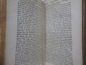 THE ADVENTURES OF TELEMACHUS IN FRENCH & ENGLISH BY FRANCOIS FENELON 1754