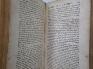 THE ADVENTURES OF TELEMACHUS IN FRENCH & ENGLISH BY FRANCOIS FENELON 1754