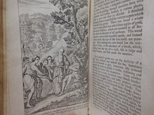 THE ADVENTURES OF TELEMACHUS IN FRENCH & ENGLISH BY FRANCOIS FENELON 1754