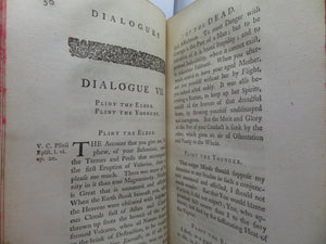 DAILOGUES OF THE DEAD BY LORD GEORGE LYTTELTON 1760 THIRD EDITION, TREE CALF