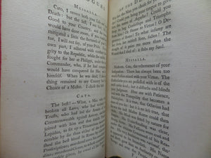 DAILOGUES OF THE DEAD BY LORD GEORGE LYTTELTON 1760 THIRD EDITION, TREE CALF