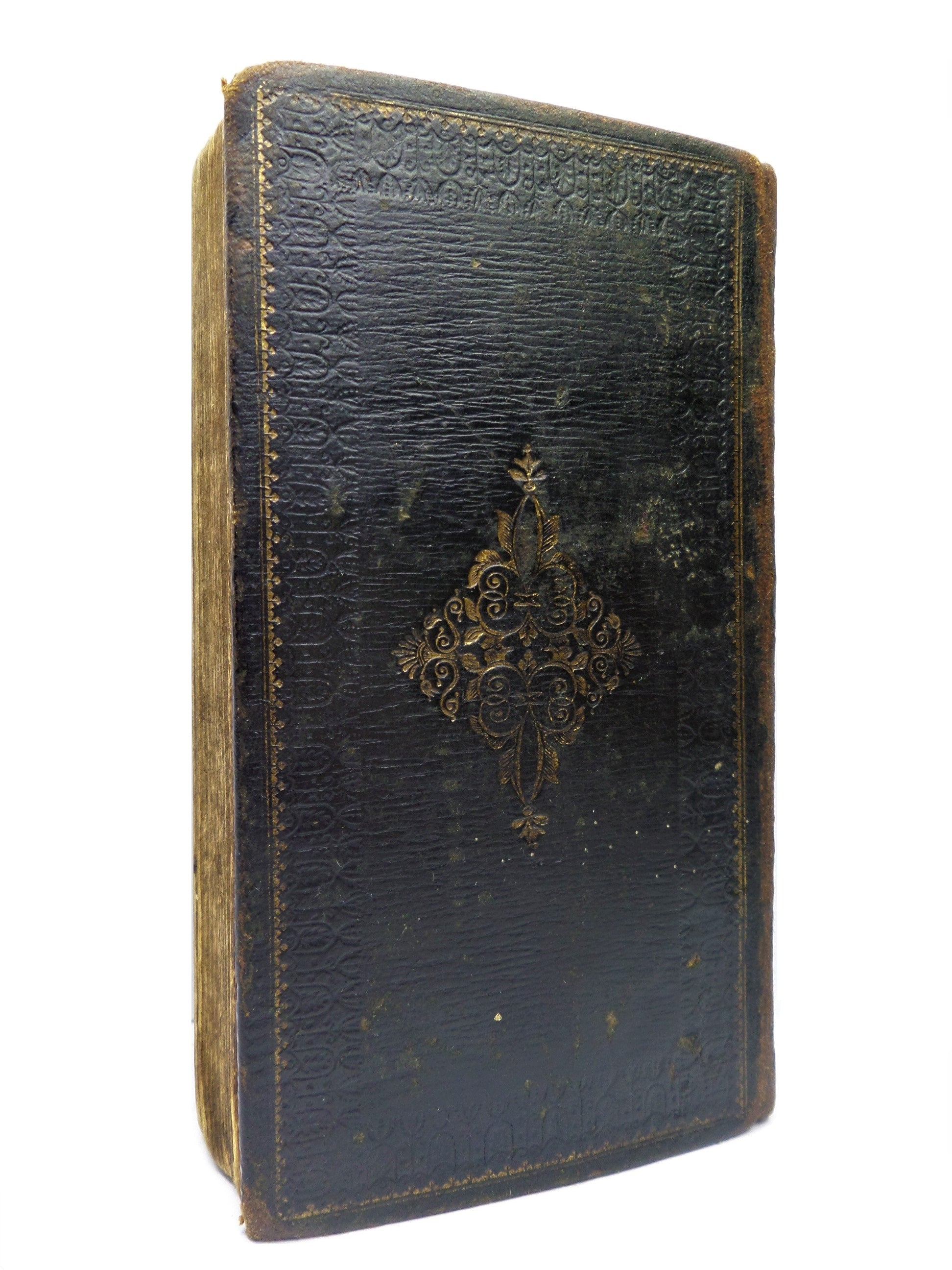 THE LIFE & ADVENTURES OF ROBINSON CRUSOE BY DANIEL DEFOE 1818 LEATHER-BOUND