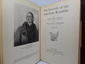 THE GROWTH OF THE AMERICAN REPUBLIC BY SAMUEL MORISON 1938 LEATHER BOUND