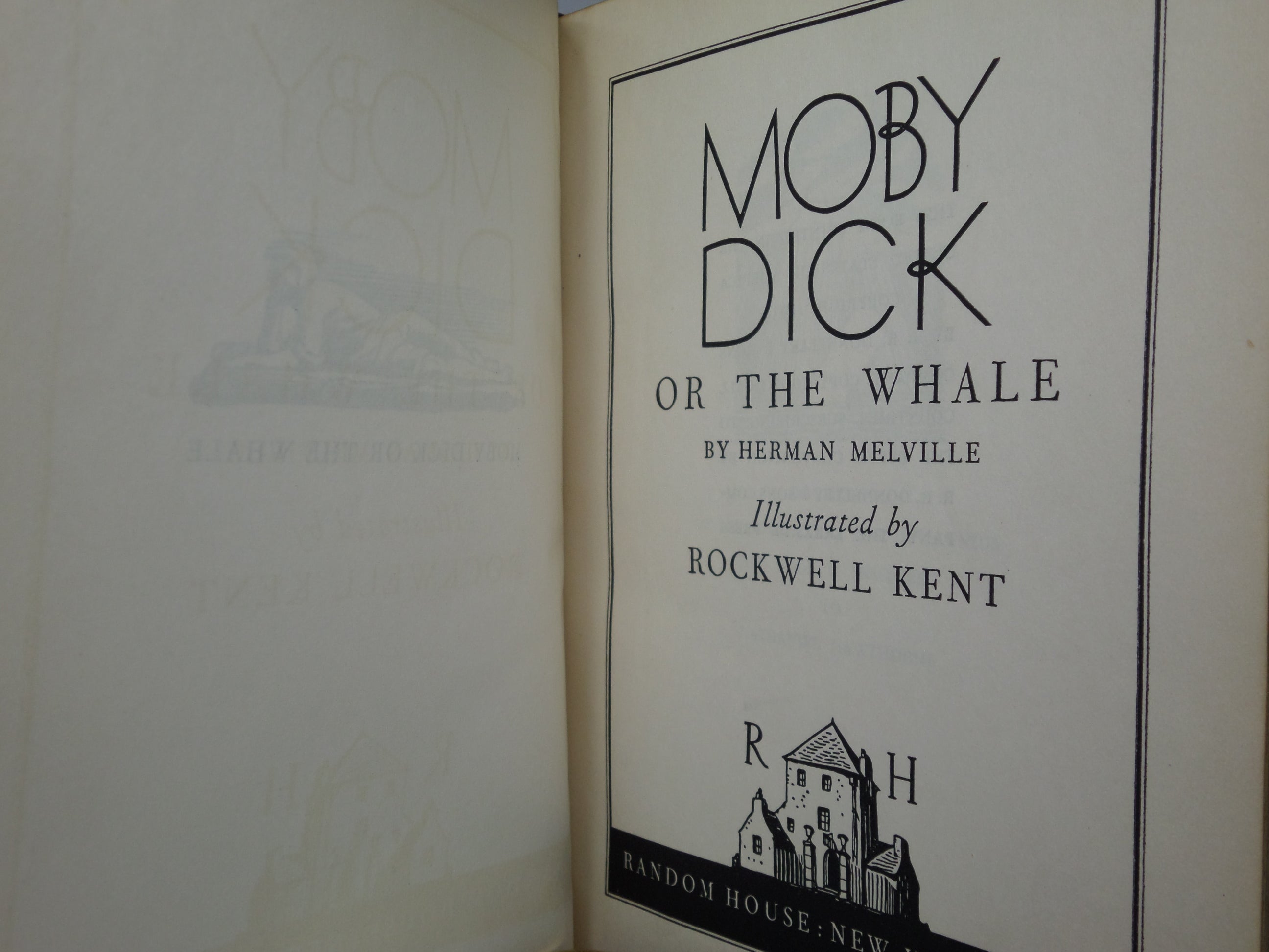 MOBY DICK BY HERMAN MELVILLE 1930 FINE RIVIERE BINDING