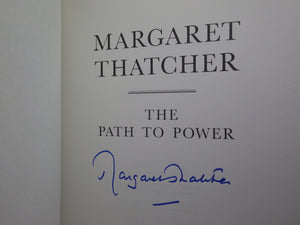 MARGARET THATCHER: THE PATH TO POWER 1995 SIGNED FIRST EDITION