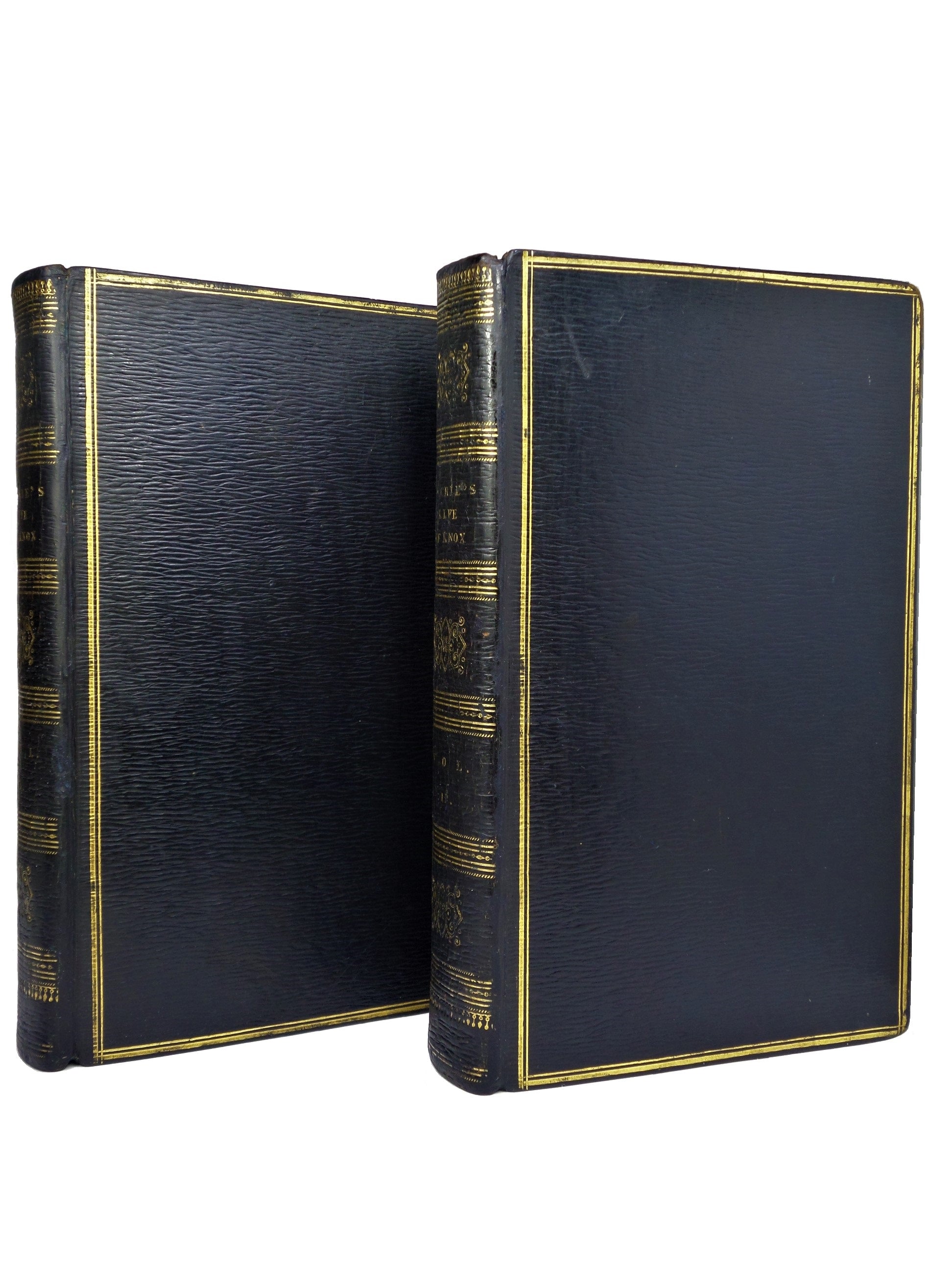 THE LIFE OF JOHN KNOX BY THOMAS M'CRIE 1818 FOURTH EDITION, LEATHER-BOUND SET