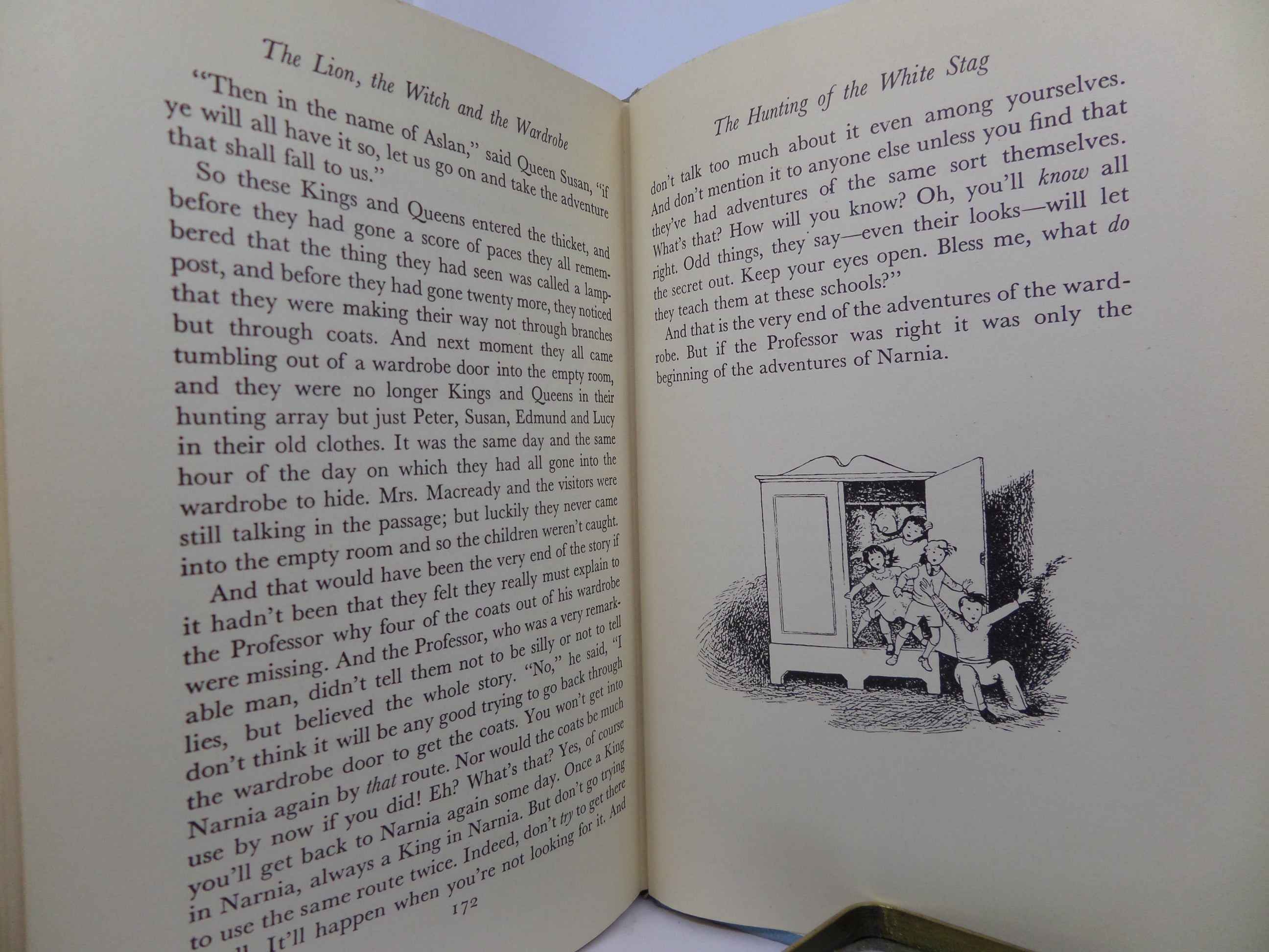 THE LION, THE WITCH AND THE WARDROBE BY C. S. LEWIS 1956 THIRD IMPRESSION