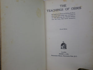 THE TEACHINGS OF OSIRIS 1927 SECOND EDITION LEATHER BOUND