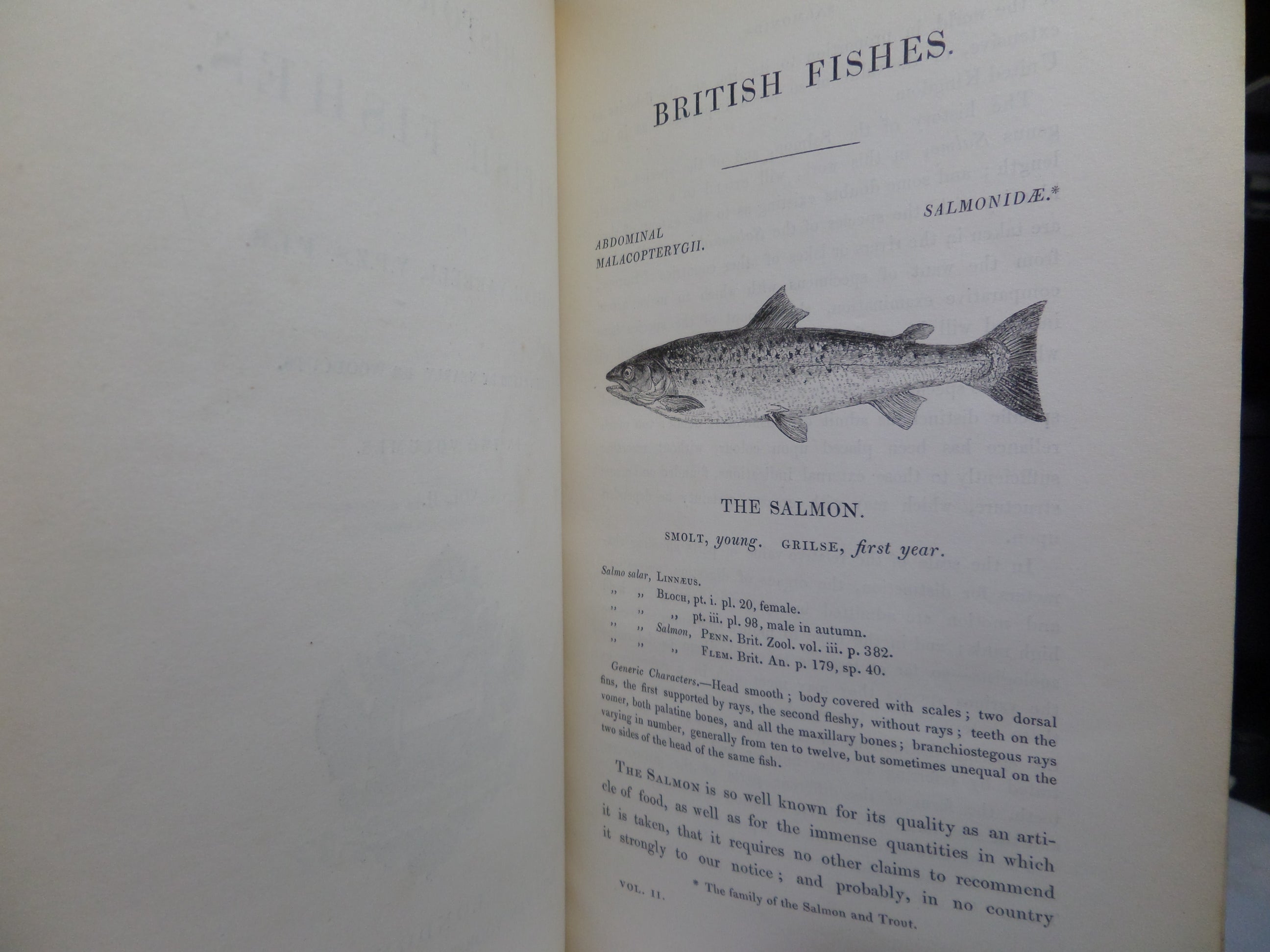 A HISTORY OF BRITISH FISHES BY WILLIAM YARRELL 1836 FIRST EDITION, LEATHER-BOUND