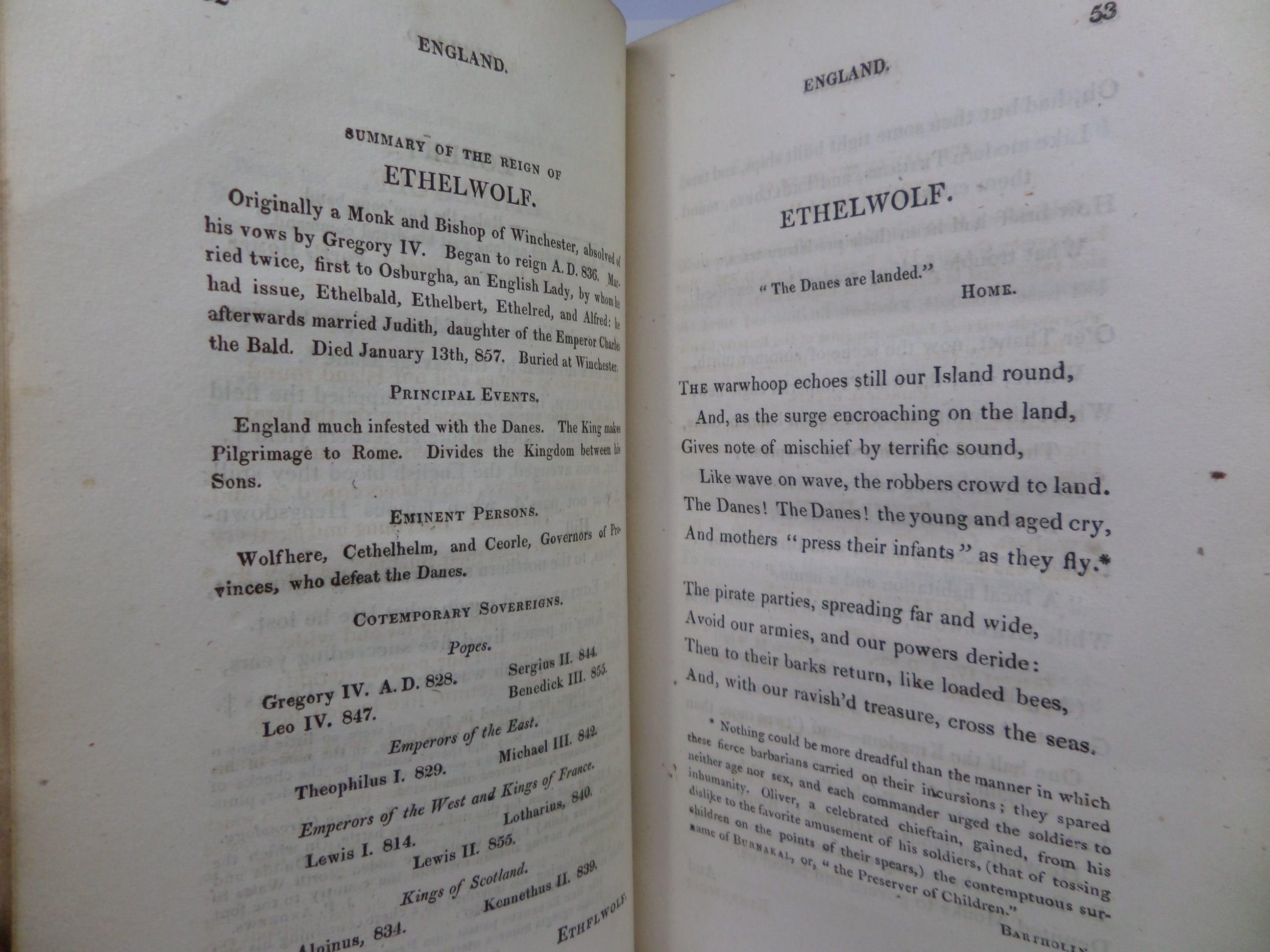 A METRICAL HISTORY OF ENGLAND OR RECOLLECTIONS IN RHYME BY THOMAS DIBDIN 1813