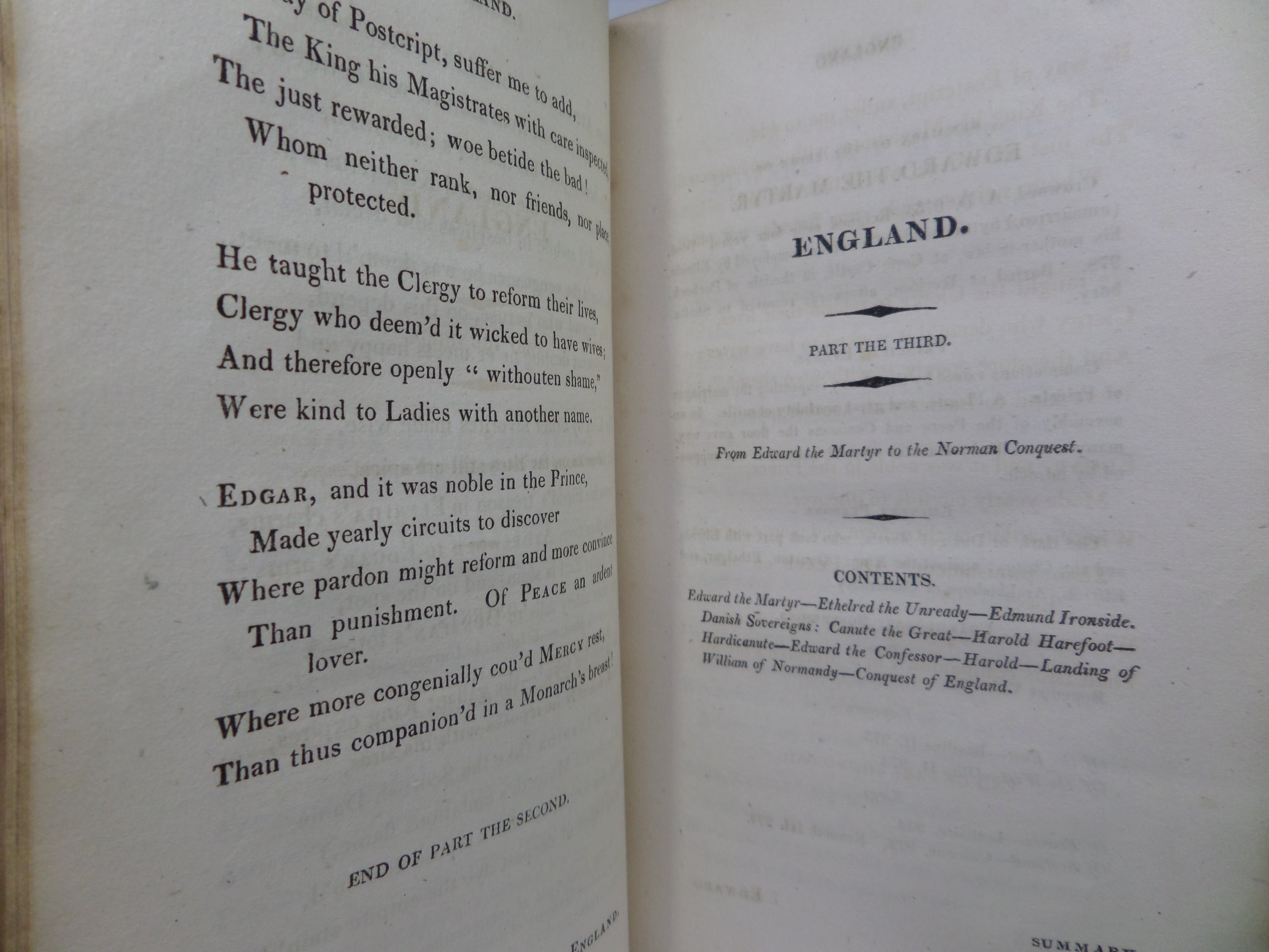 A METRICAL HISTORY OF ENGLAND OR RECOLLECTIONS IN RHYME BY THOMAS DIBDIN 1813