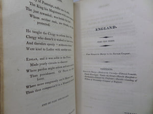 A METRICAL HISTORY OF ENGLAND OR RECOLLECTIONS IN RHYME BY THOMAS DIBDIN 1813