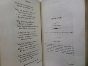 A METRICAL HISTORY OF ENGLAND OR RECOLLECTIONS IN RHYME BY THOMAS DIBDIN 1813