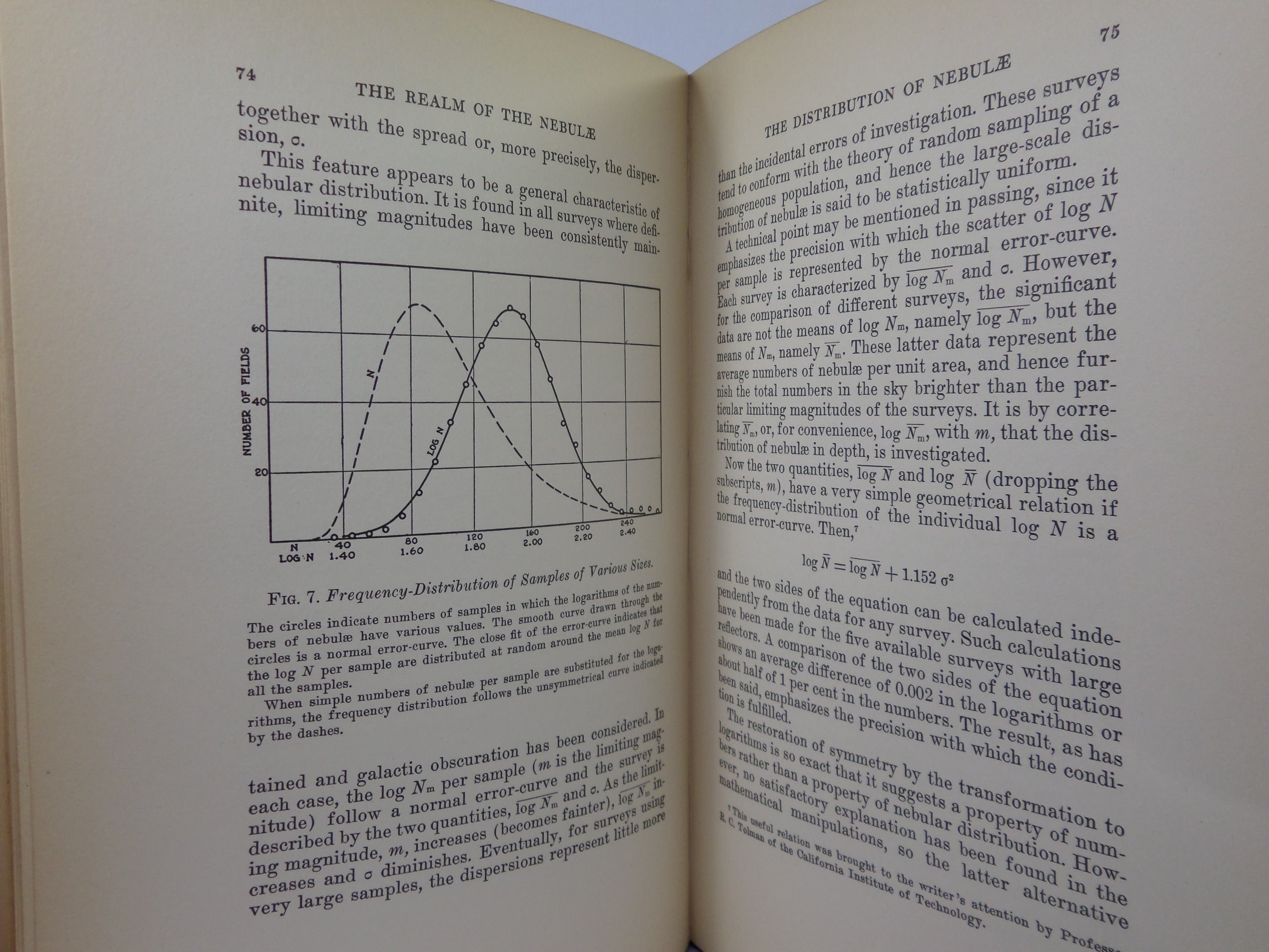 Edwin Hubble Book THE REALM OF THE NEBULAE BY EDWIN HUBBLE 1936 FIRST EDITION HARDCOVER ...