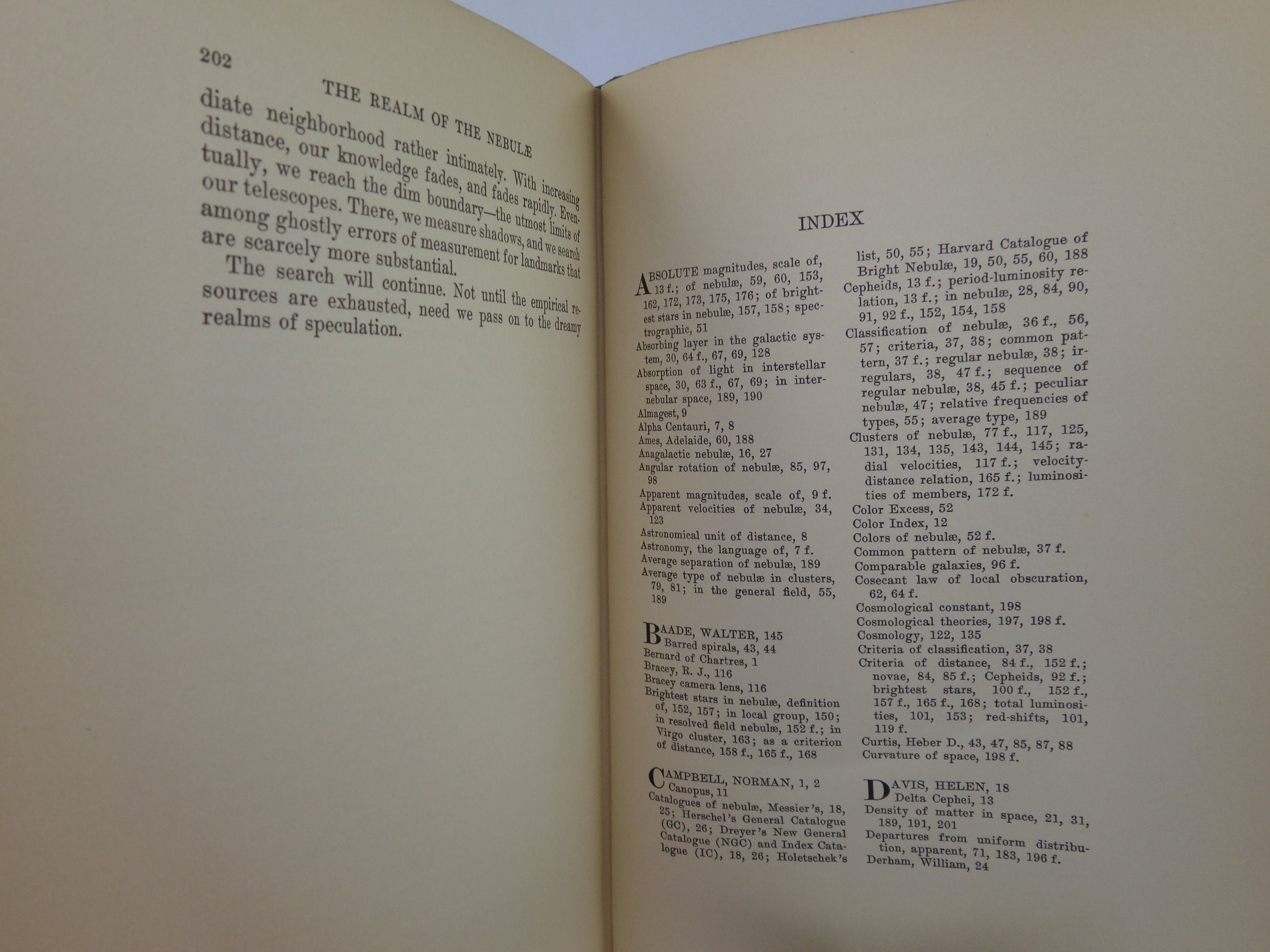 Edwin Hubble Book THE REALM OF THE NEBULAE BY EDWIN HUBBLE 1936 FIRST EDITION HARDCOVER ...
