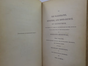 MEMOIR OF GEORGE HERIOT BY WILLIAM STEVEN 1845 FINE LEATHER BINDING