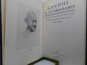 THE STORY OF MY EXPERIMENTS WITH TRUTH: AN AUTOBIOGRAPHY 1949 MAHATMA GANDHI FIRST EDITION