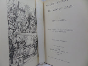 ALICE'S ADVENTURES IN WONDERLAND & THROUGH THE LOOKING-GLASS 1886-1887 LEWIS CARROLL, EARLY UNIFORM EDITIONS
