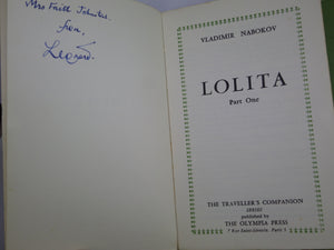 LOLITA BY VLADIMIR NABOKOV 1959 THIRD PRINTING