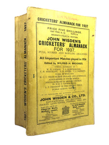 JOHN WISDEN'S CRICKETERS' ALMANACK FOR 1937