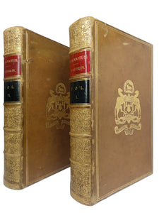 THE HISTORIES OF HERODOTUS WITH A COMMENTARY BY JOSEPH W. BLAKESLEY 1854 LEATHER-BOUND SET