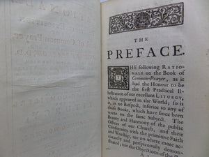 A RATIONALE OR PRACTICAL EXPOSITION OF THE BOOK OF COMMON-PRAYER 1722 A. SPARROW