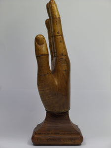 ANTIQUE 19TH CENTURY WOOD ARTICULATED ARTIST'S HAND