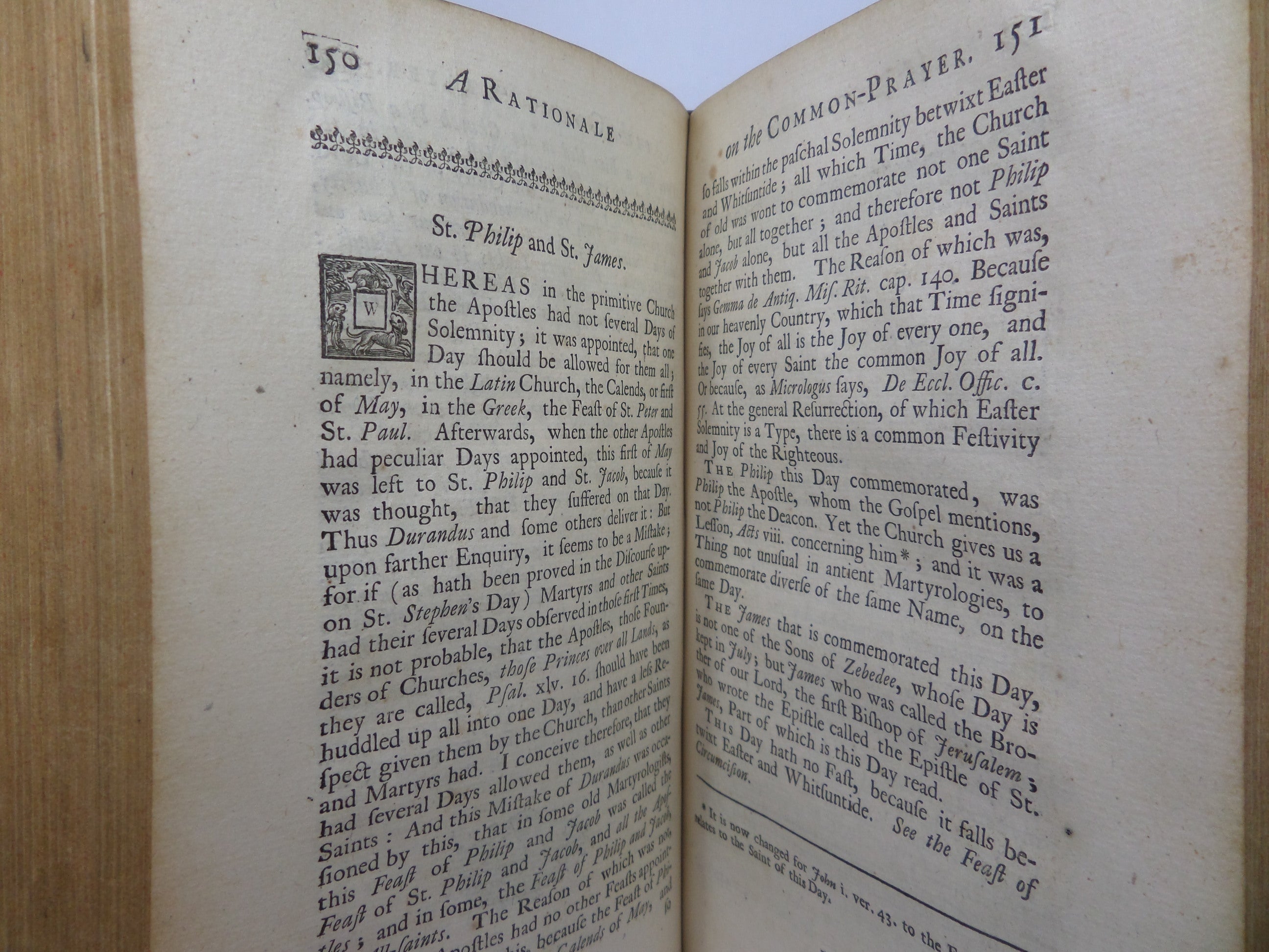 A RATIONALE OR PRACTICAL EXPOSITION OF THE BOOK OF COMMON-PRAYER 1722 A. SPARROW