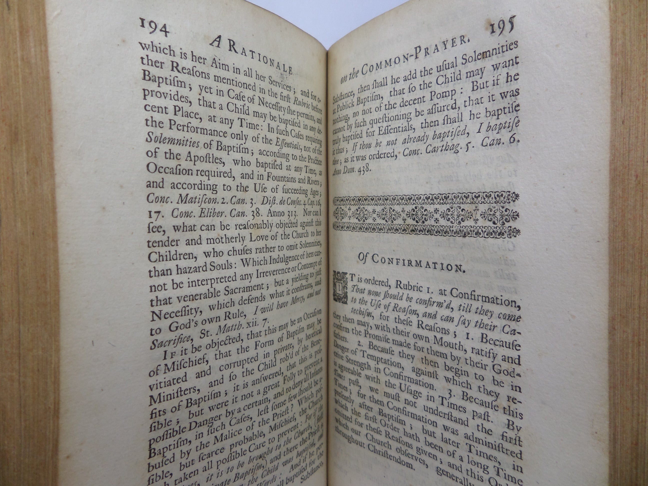 A RATIONALE OR PRACTICAL EXPOSITION OF THE BOOK OF COMMON-PRAYER 1722 A. SPARROW