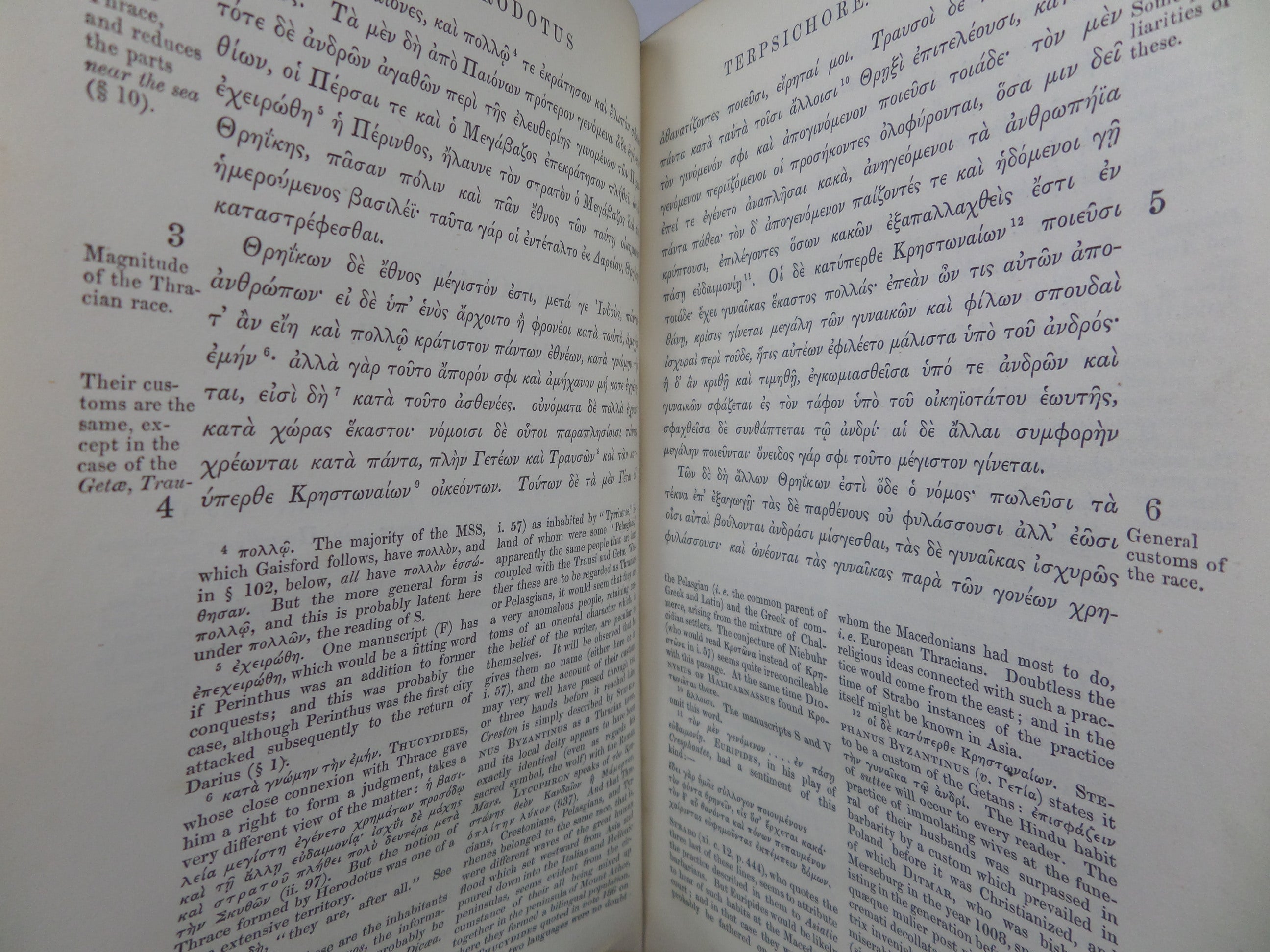 THE HISTORIES OF HERODOTUS WITH A COMMENTARY BY JOSEPH W. BLAKESLEY 1854 LEATHER-BOUND SET