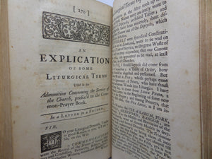 A RATIONALE OR PRACTICAL EXPOSITION OF THE BOOK OF COMMON-PRAYER 1722 A. SPARROW