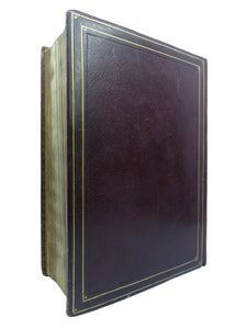 CHUMASH - TORAH - THE PENTATEUCH + SABBATH MORNING PRAYERS 1913 LEATHER BOUND