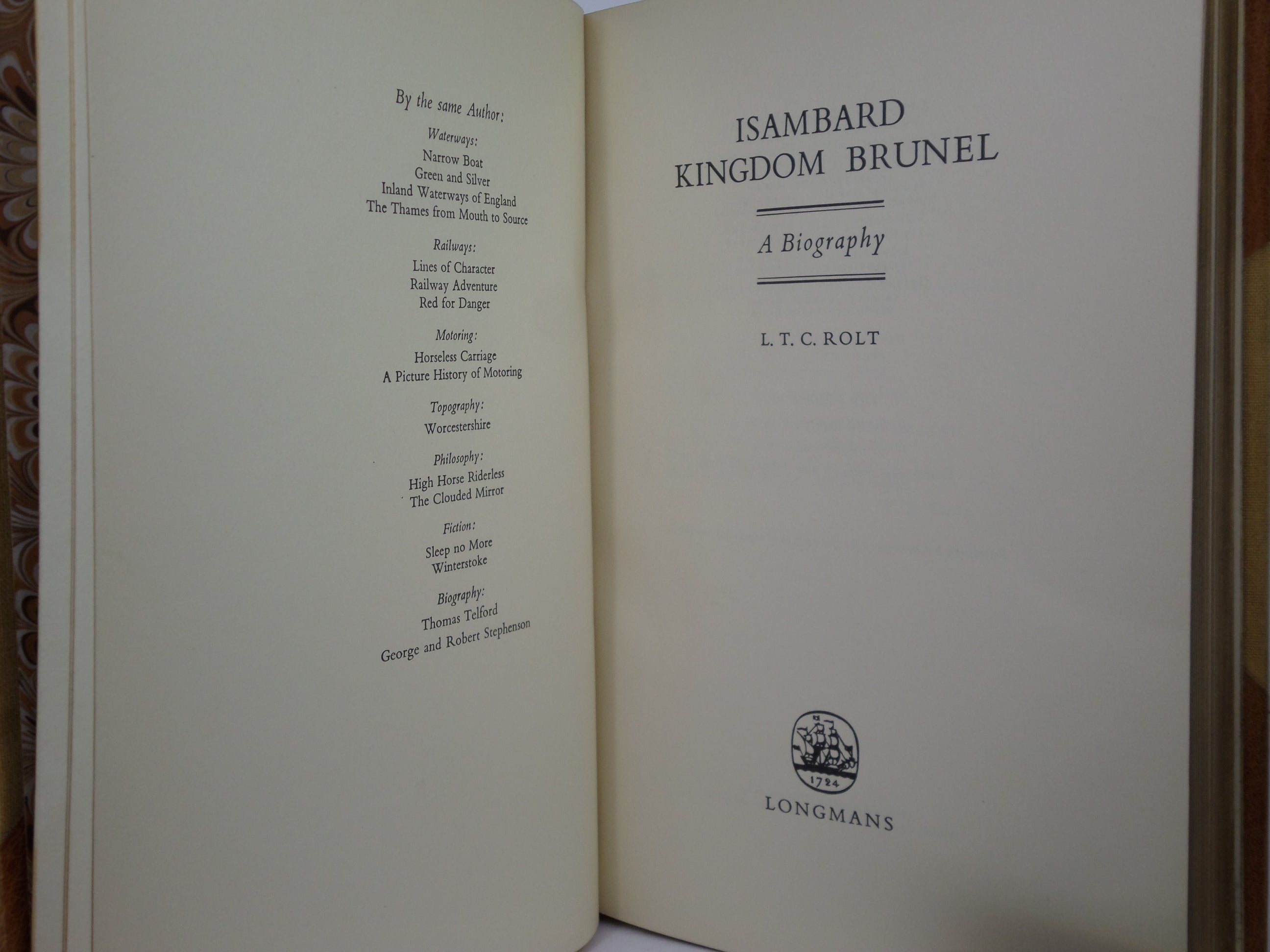 ISAMBARD KINGDOM BRUNEL BY L.T.C. ROLT 1960 BOUND BY SANGORSKI & SUTCLIFFE
