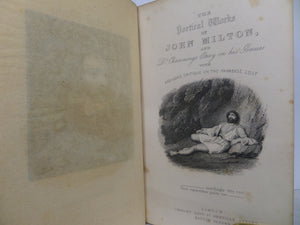 THE POETICAL WORKS OF JOHN MILTON CA. 1850 FINE BINDING