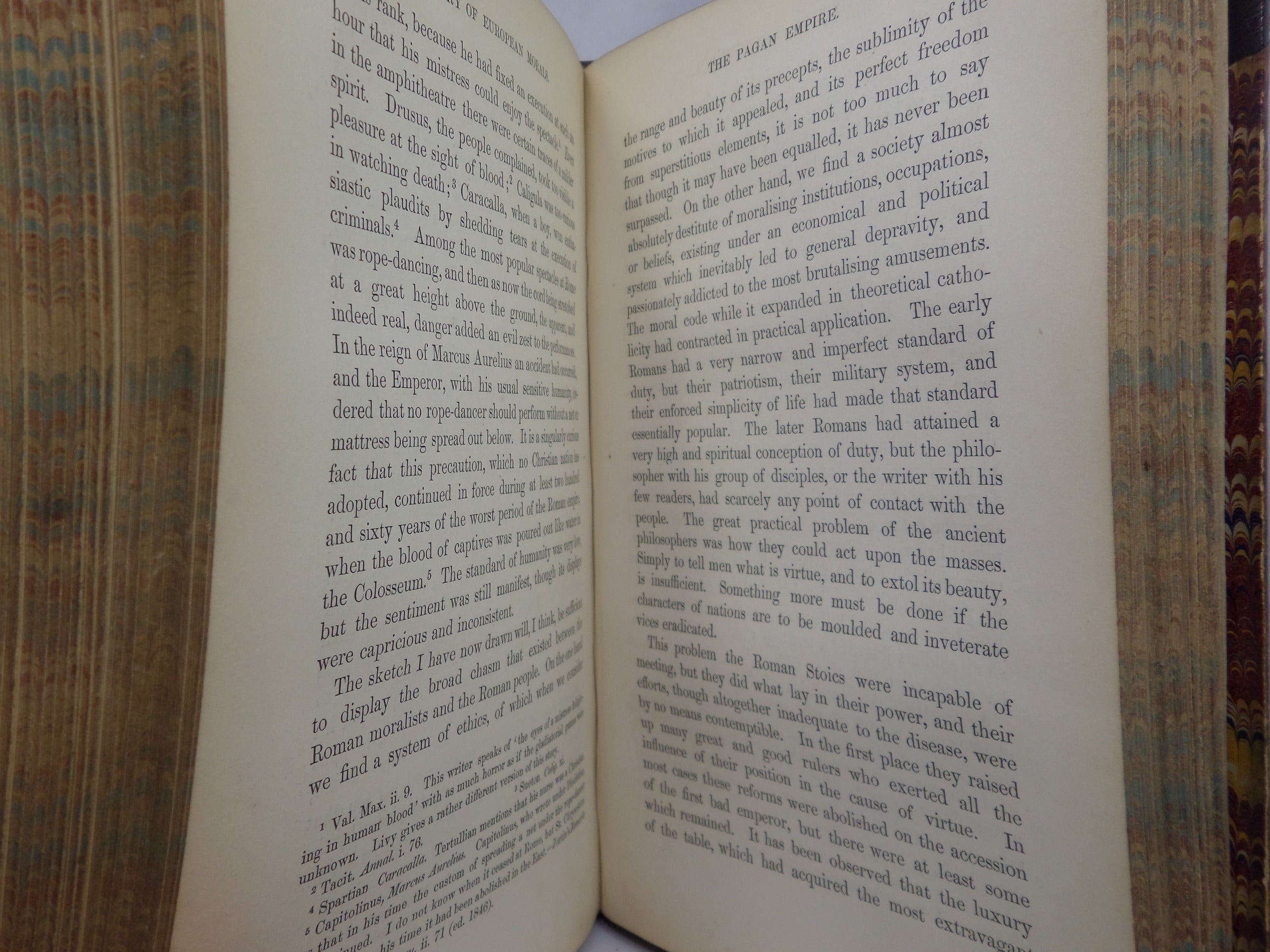 HISTORY OF EUROPEAN MORALS FROM AUGUSTUS TO CHARLEMAGNE 1869 LEATHER-BOUND SET