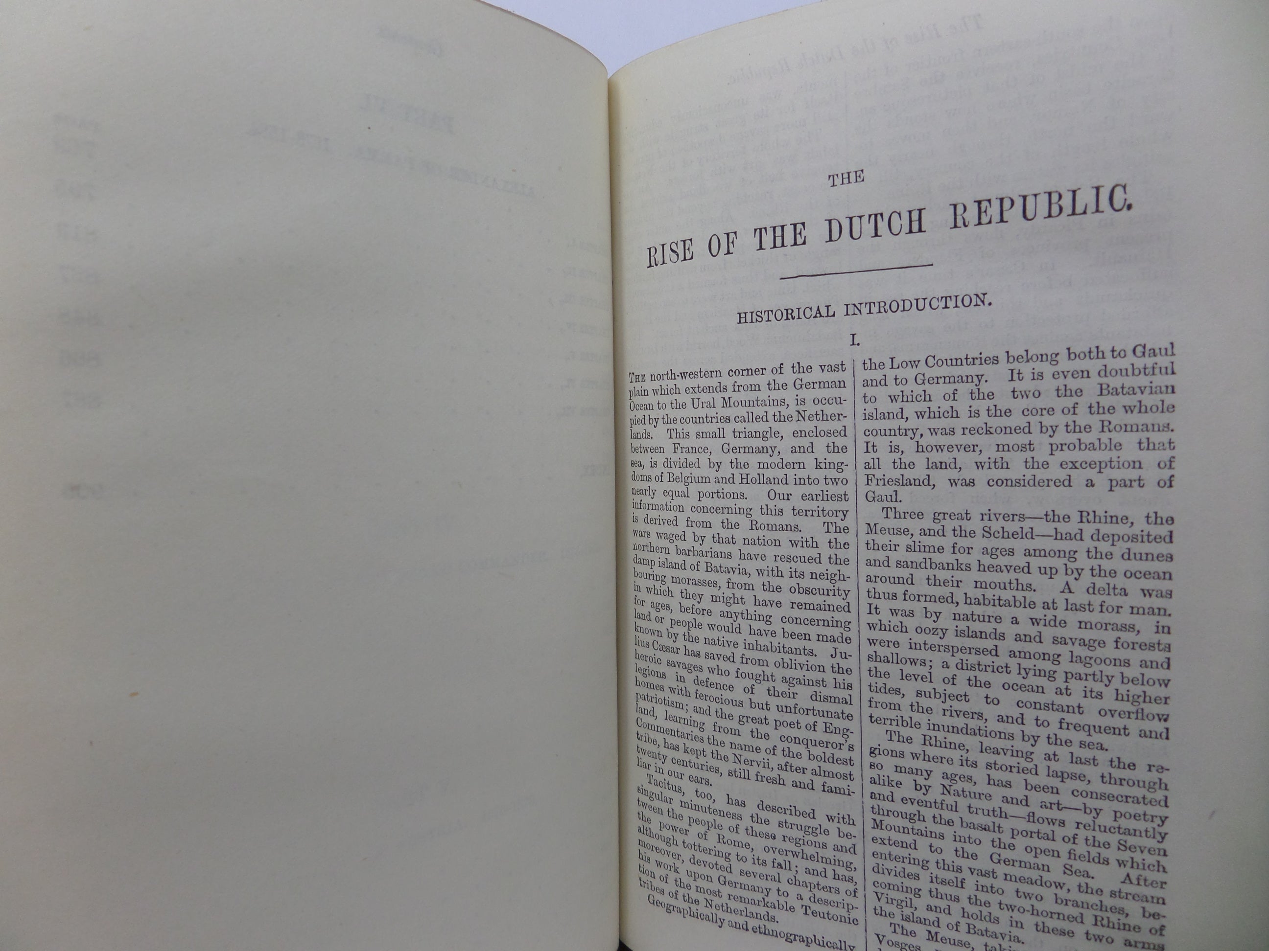 THE RISE OF THE DUTCH REPUBLIC BY JOHN MOTLEY, FINE LEATHER BINDING