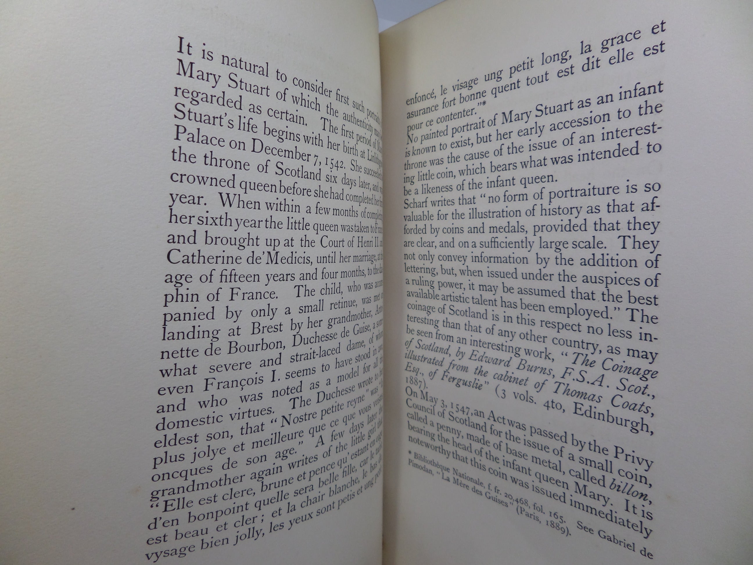 NOTES ON THE AUTHENTIC PORTRAITS OF MARY QUEEN OF SCOTS 1903 VELLUM BINDING