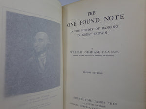 THE ONE POUND NOTE IN THE HISTORY OF BANKING 1911 WILLIAM GRAHAM INSCRIBED