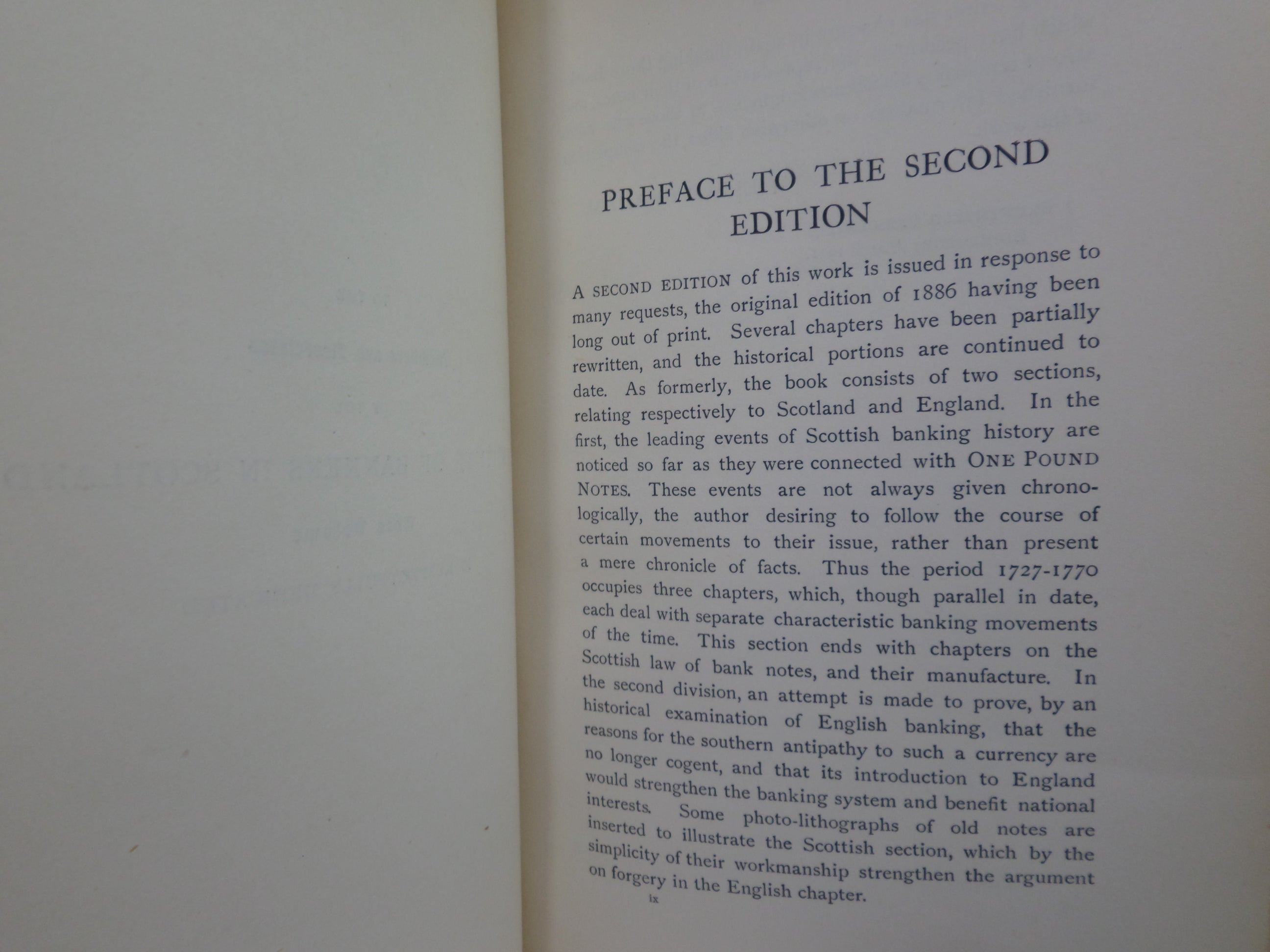 THE ONE POUND NOTE IN THE HISTORY OF BANKING 1911 WILLIAM GRAHAM INSCRIBED