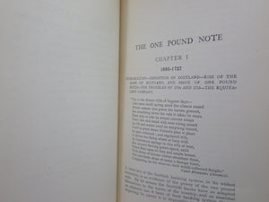 THE ONE POUND NOTE IN THE HISTORY OF BANKING 1911 WILLIAM GRAHAM INSCRIBED