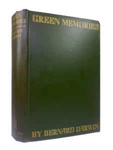 GREEN MEMORIES BY BERNARD DARWIN 1928 SIGNED FIRST EDITION