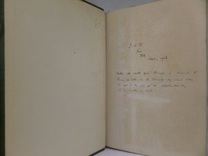GREEN MEMORIES BY BERNARD DARWIN 1928 SIGNED FIRST EDITION